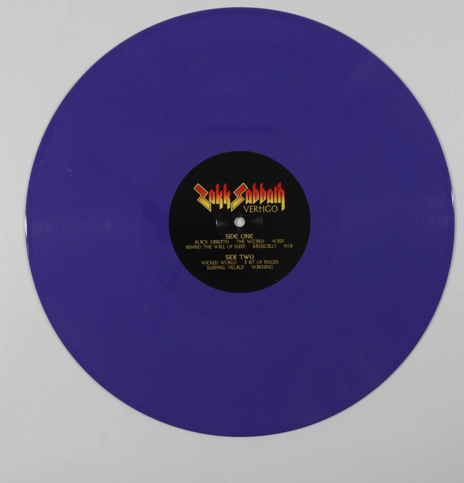 Zakk Wylde JSA Signed Autograph Record Album Vinyl Zakk Sabbath Vertigo, изображение 4