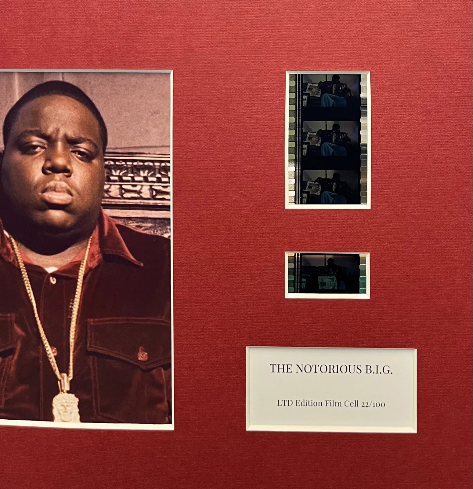 The Notorious B. I.G. 35mm Film Cell Mounted Display, изображение 3