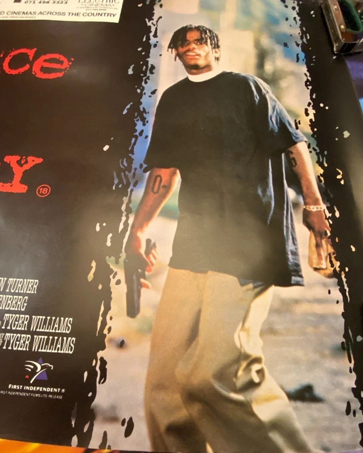 MENACE II SOCIETY ORIGINAL URBAN DRAMA MOVIE POSTER 1993 TYRIN TURNER SL JACKSON, изображение 2