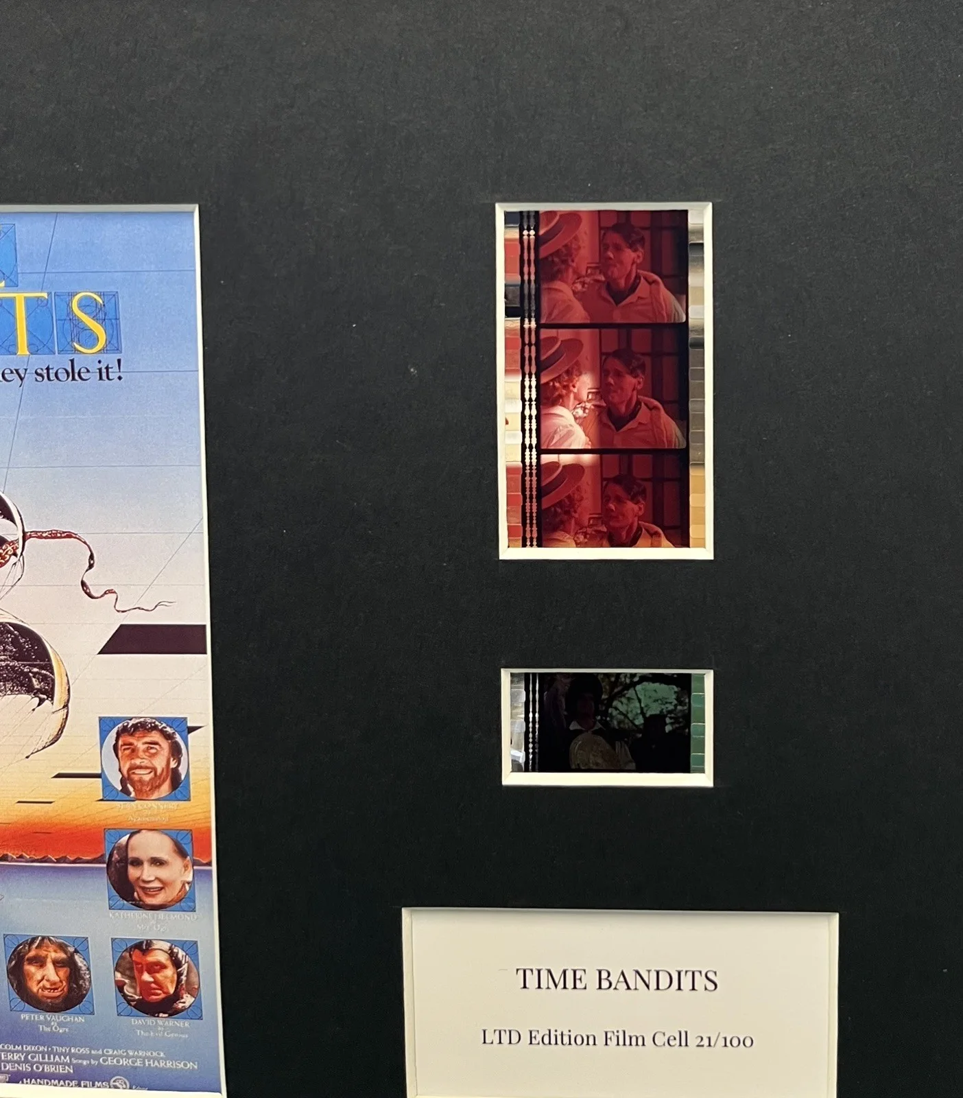 TIME BANDITS. 35mm Film Cell Mounted Display, image 3
