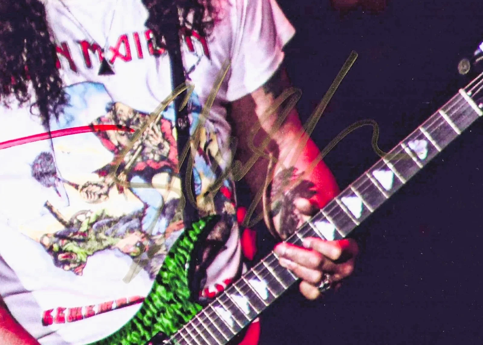 GUNS N' ROSES SIGNED 8 ¼ x 11 ¾ photo AXL ROSE & SLASH with COA "Pardise City", изображение 3
