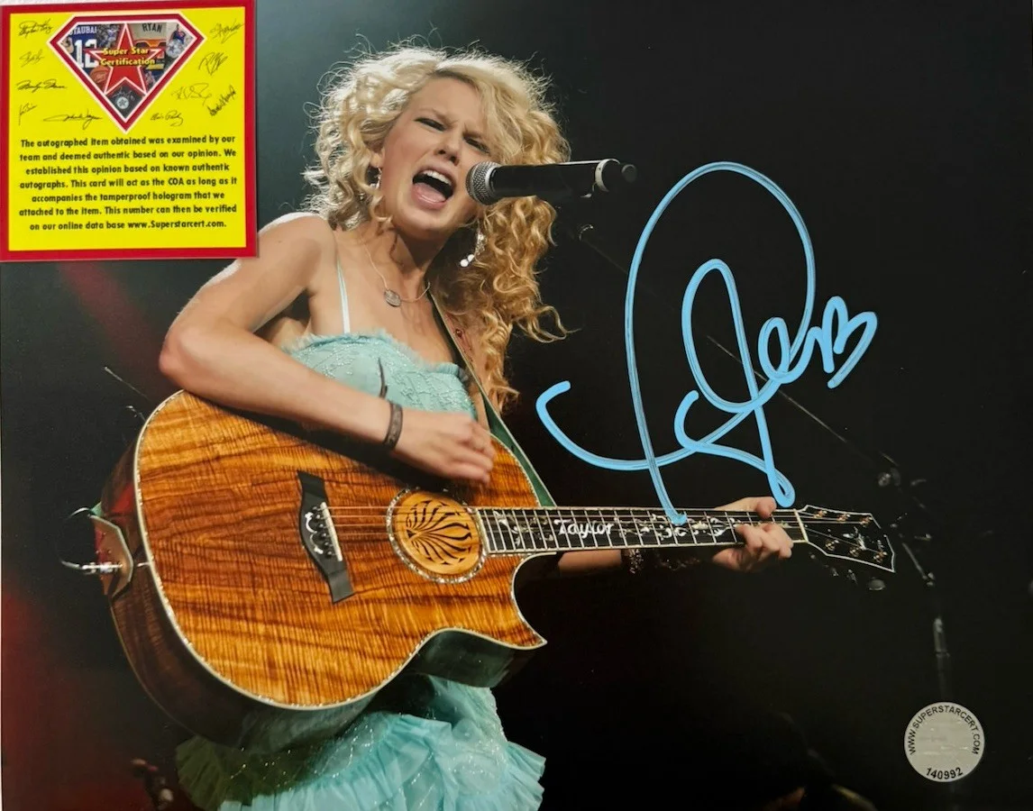 Taylor Alison Swift Rare Signed Autographed 8x10 Photo COA, image 5