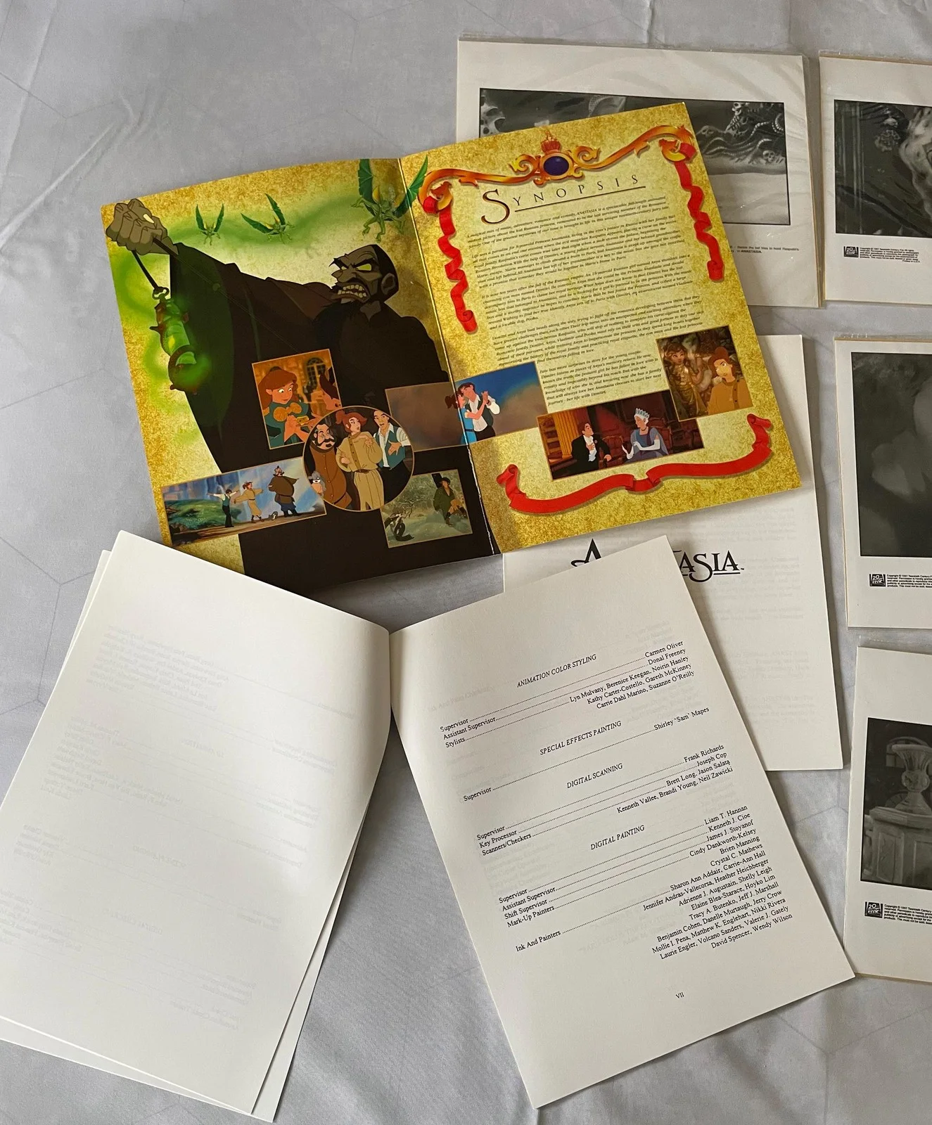ANASTASIA 1997 Original Press Pack with 4 x Black & White Stills (Free Postage), изображение 3