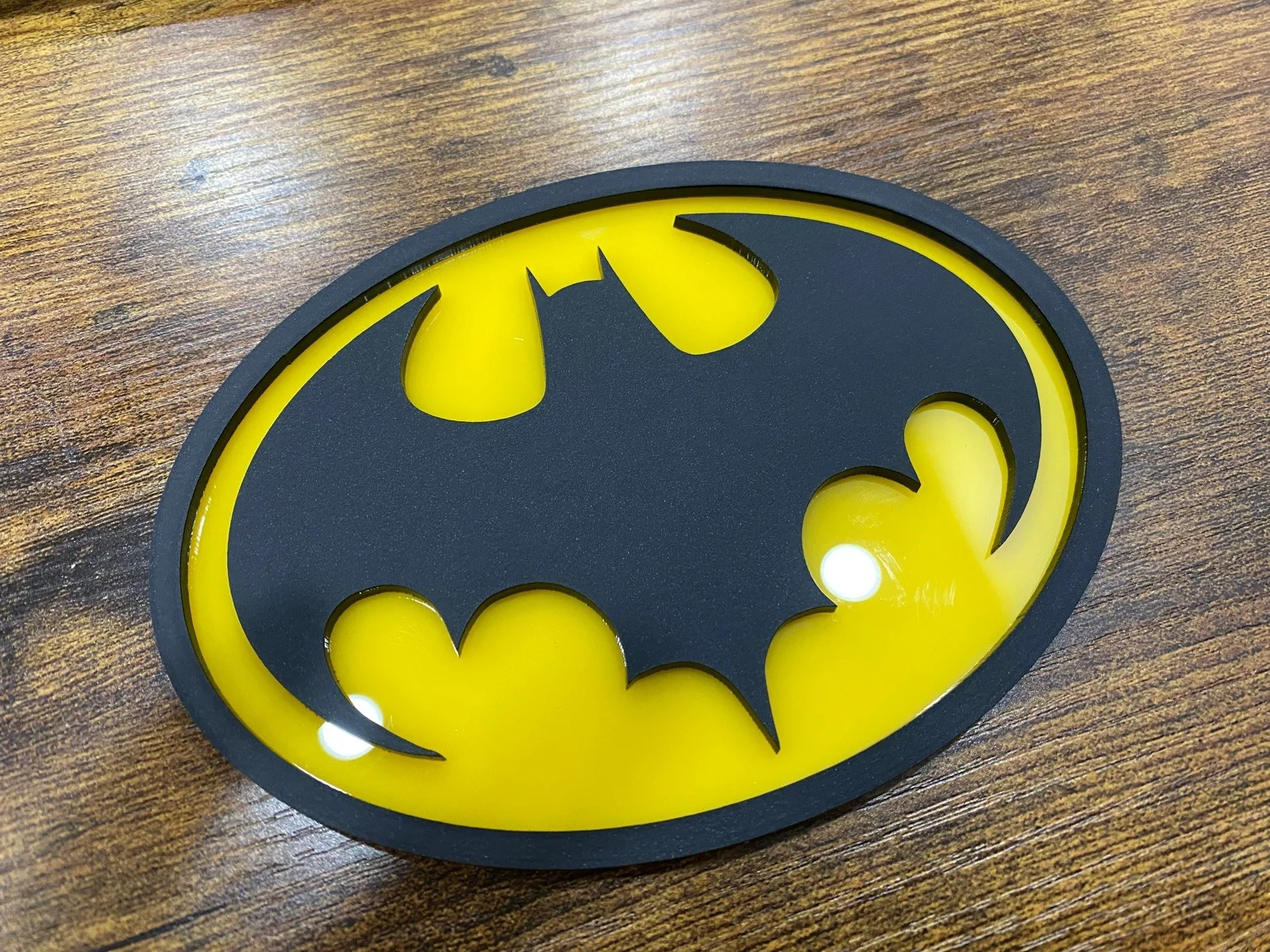 Batman 1989 Suit Michael Keaton Chest Symbol Emblem 1:1 Prop Replica, изображение 2