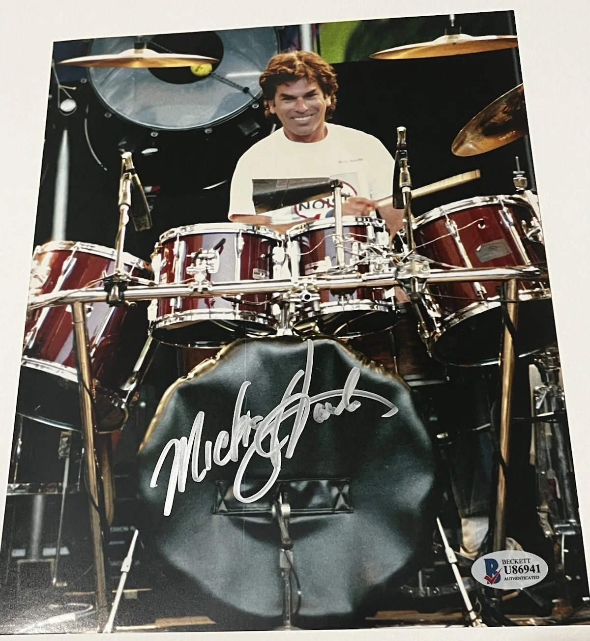Grateful Dead Signed 8X10 Mickey Hart Beckett Seal & Card “ He’s Gone “ B#U86941, image 2