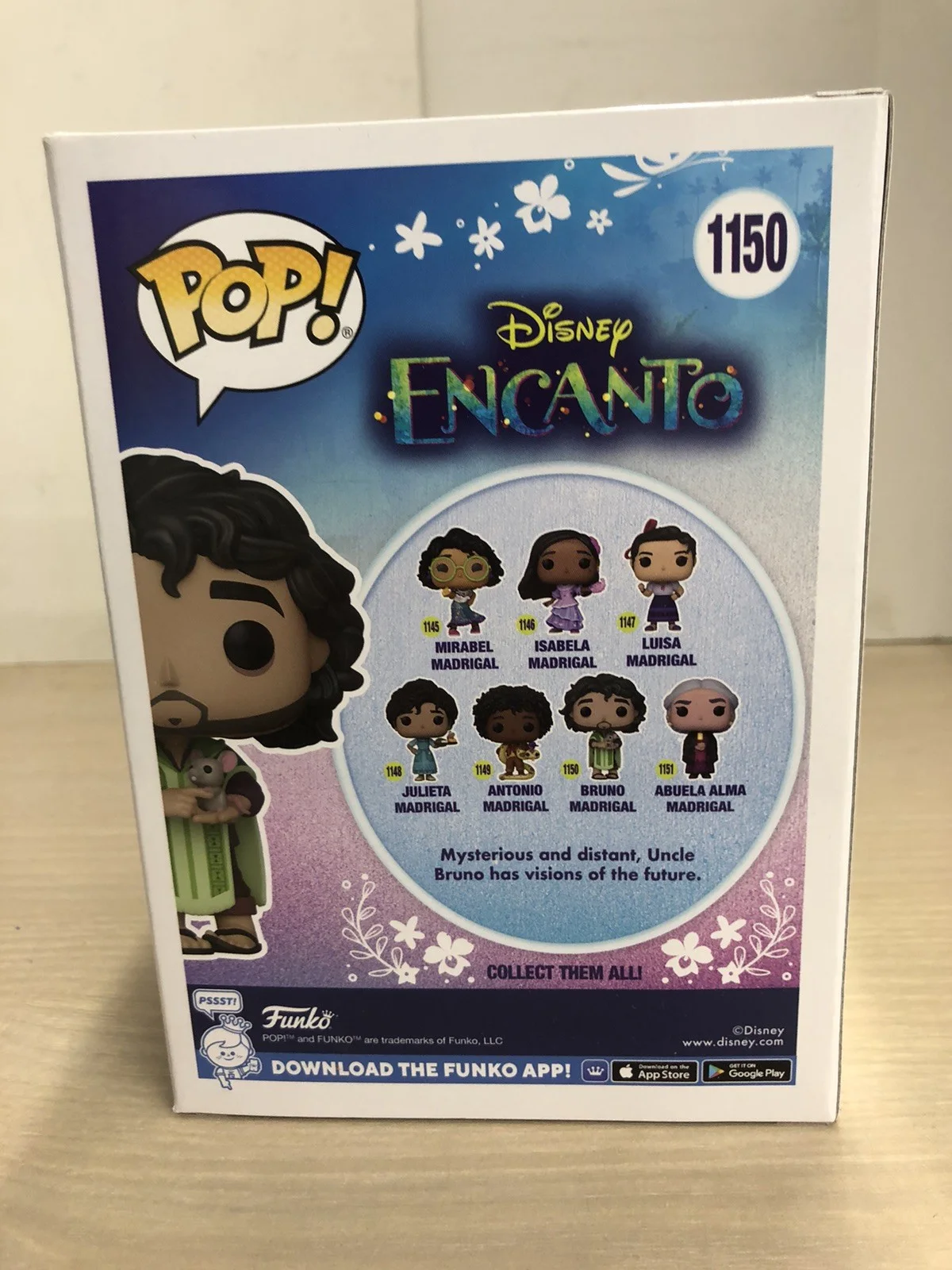 John Leguizamo Signed Funko POP 1150 Bruno Madrigal Disney Encanto NO COA Auto, изображение 4