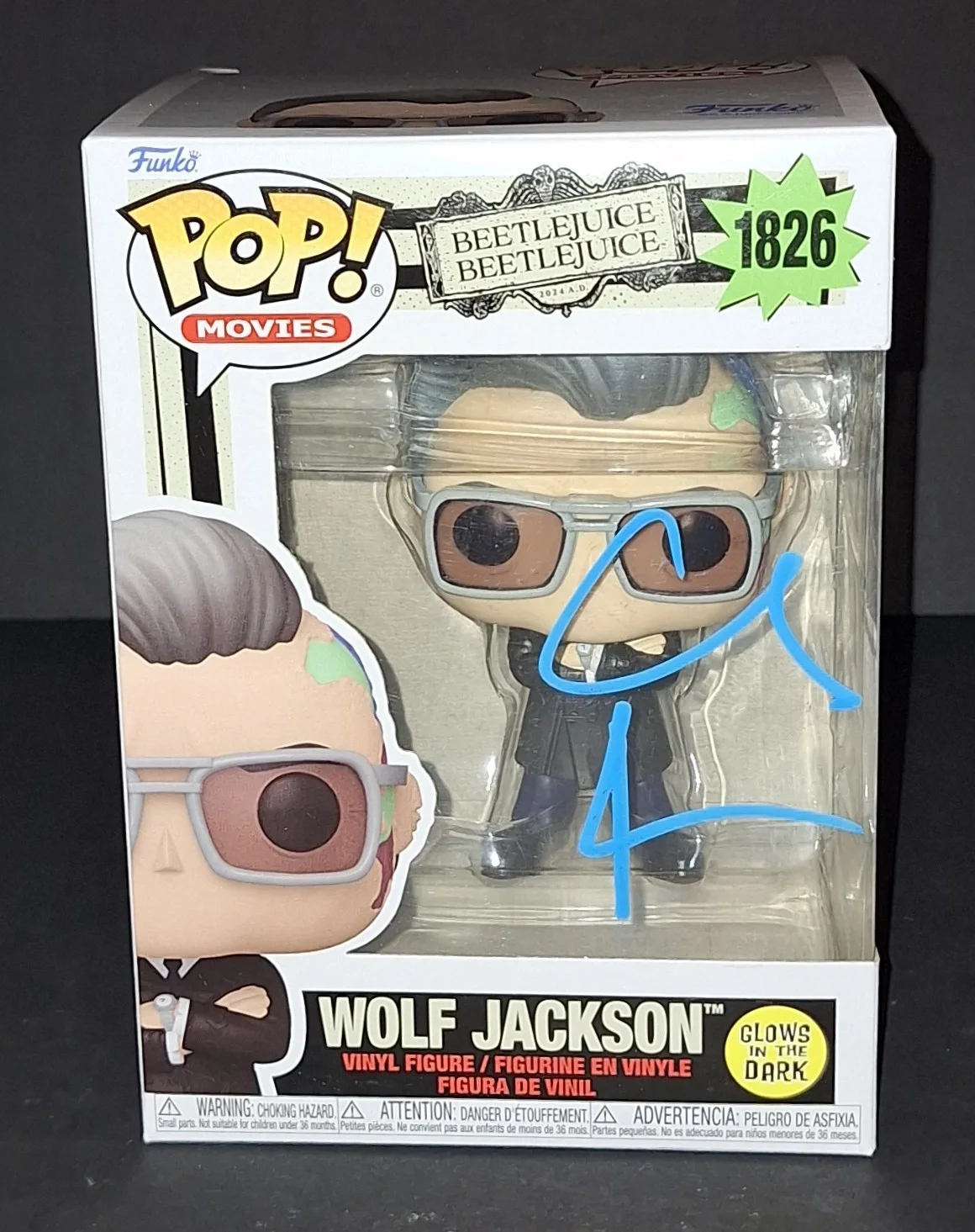 William Dafoe — William Dafoe Signed Autographed Funko Wolf Jackson Beetlejuice Beckett COA