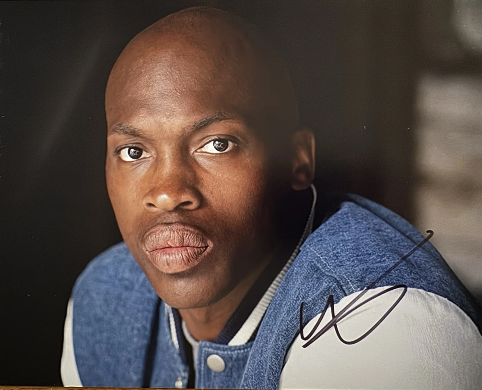 Moe Jeudy-lamour — Ted lasso’s Moe Jeudy-Lamour Signed 8x10 photo Thierry Zoreaux Van Damme COA