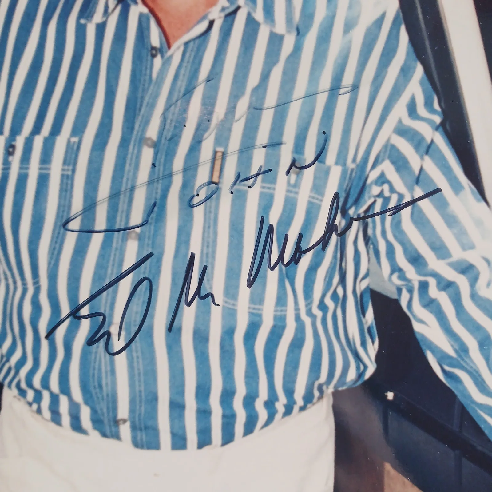 Ed McMahon — Ed McMahon Signed Photo 'John' damage The Tonight Show, image 2
