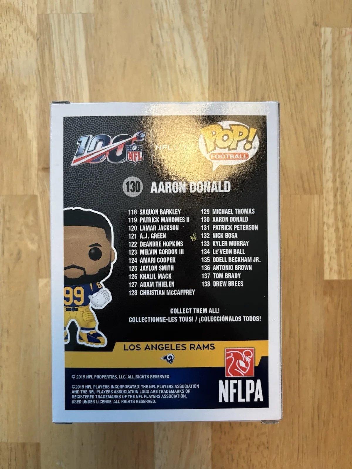 Aaron Donald — Aaron Donald signed Autographed Funko pop. Jsa Coa. LA Rams, image 4