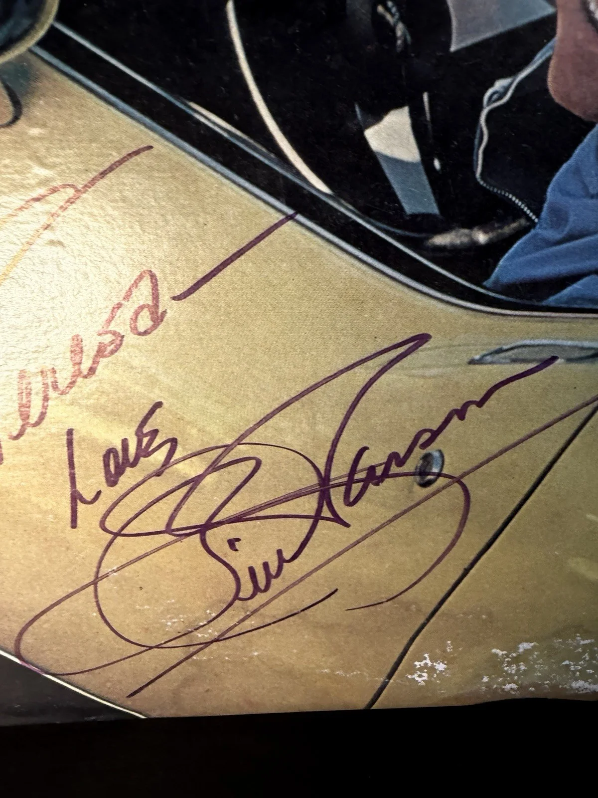 Bill Anderson Signed Vinyl Record Album “On The Road”- Water Damage, изображение 2