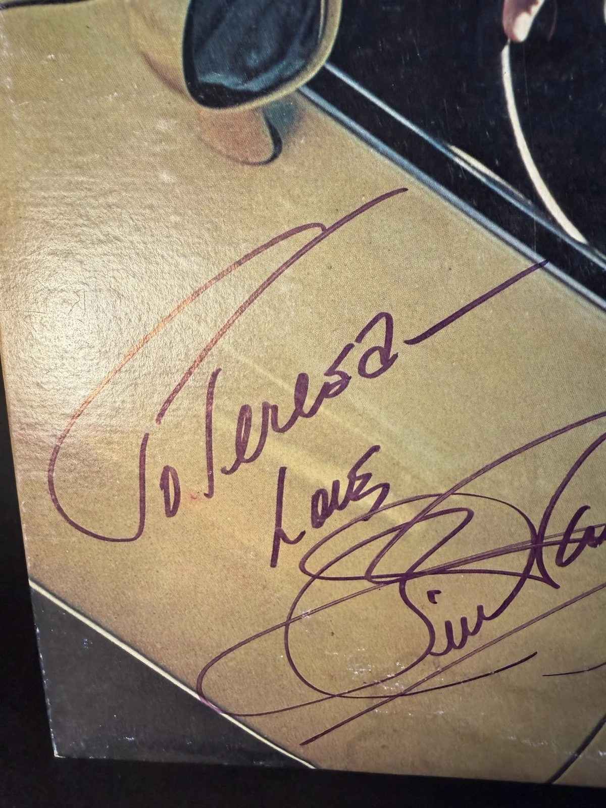 Bill Anderson Signed Vinyl Record Album “On The Road”- Water Damage, изображение 3
