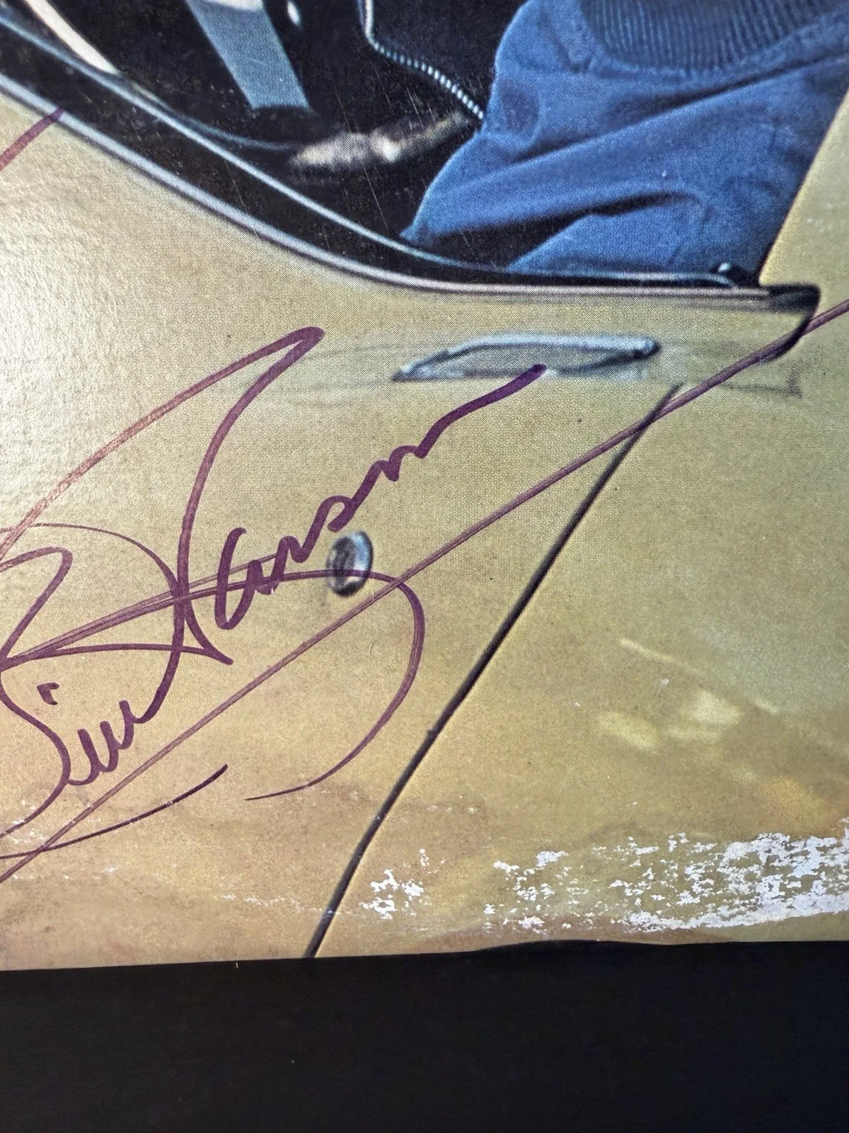 Bill Anderson Signed Vinyl Record Album “On The Road”- Water Damage, изображение 4