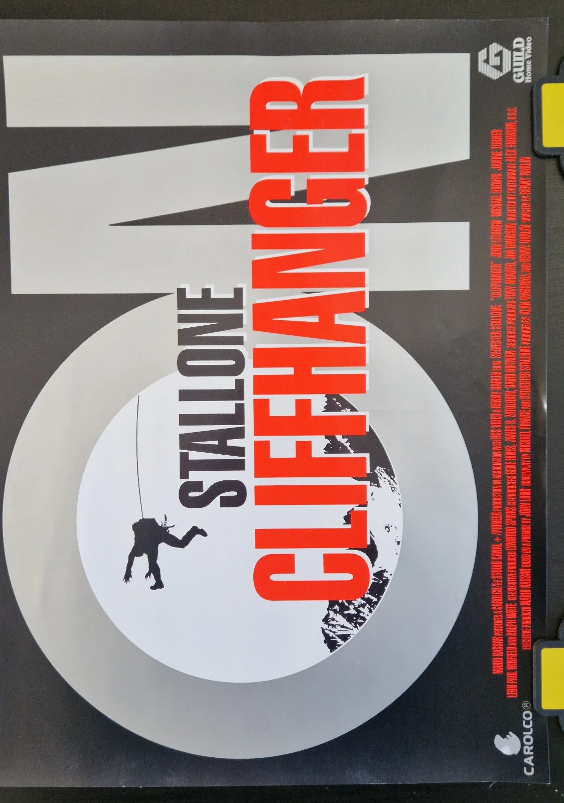 Cliffhanger VHS Video Store Promo Poster – A2, image 3