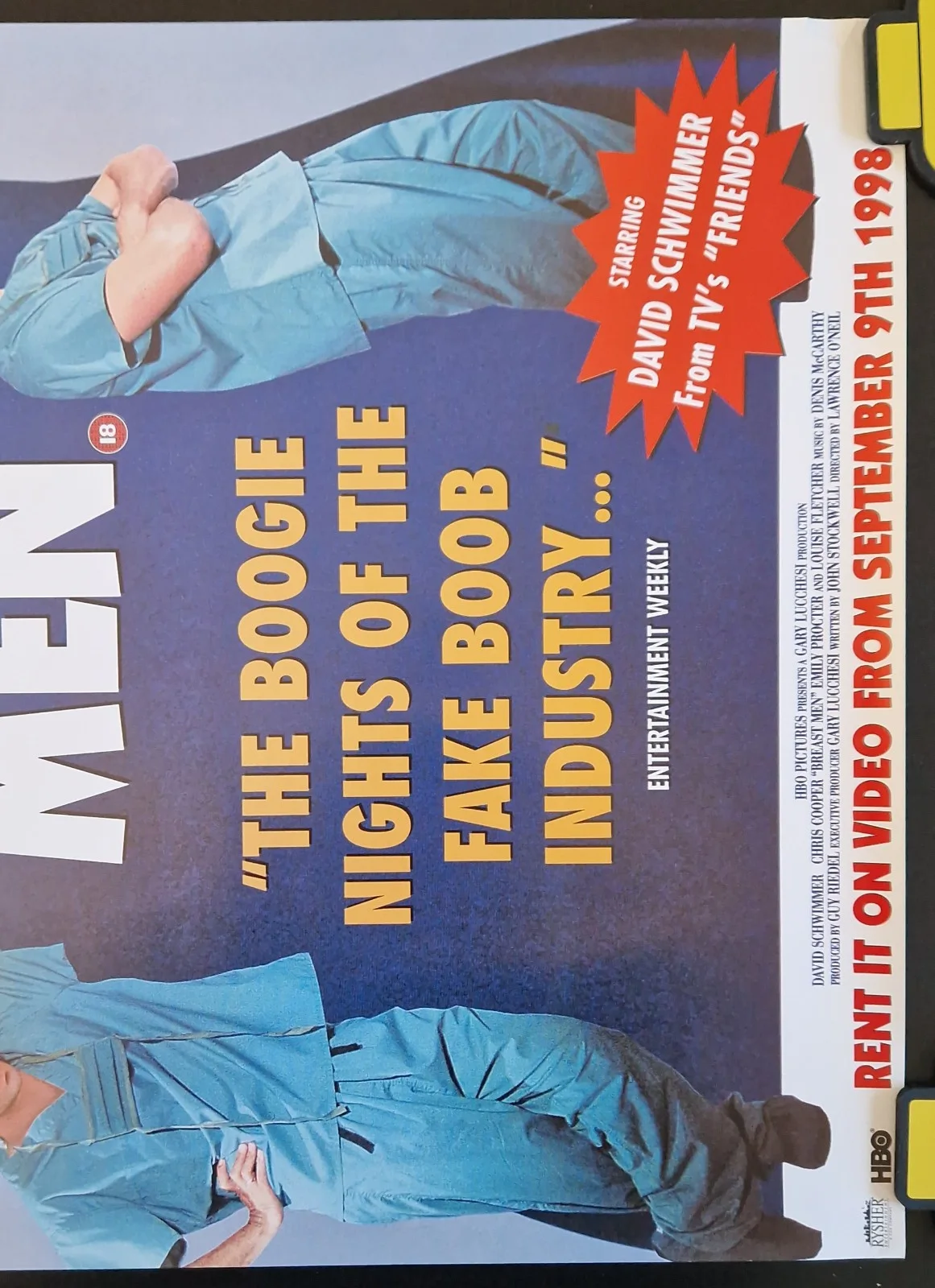 Breast Men 1997 VHS Video Store Promo Poster – A2, изображение 3