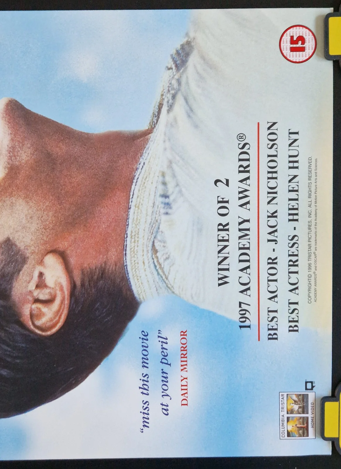 As Good As It Gets 1997 VHS Video Store Promo Poster – A2, image 3