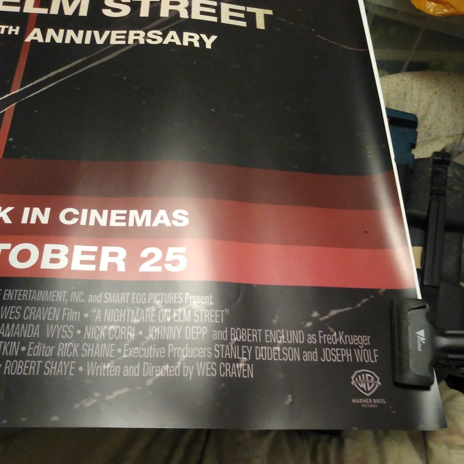 A Nightmare on Elm Street 40th Anniversary Quad Poster Cinema Film 30 x 40, изображение 4