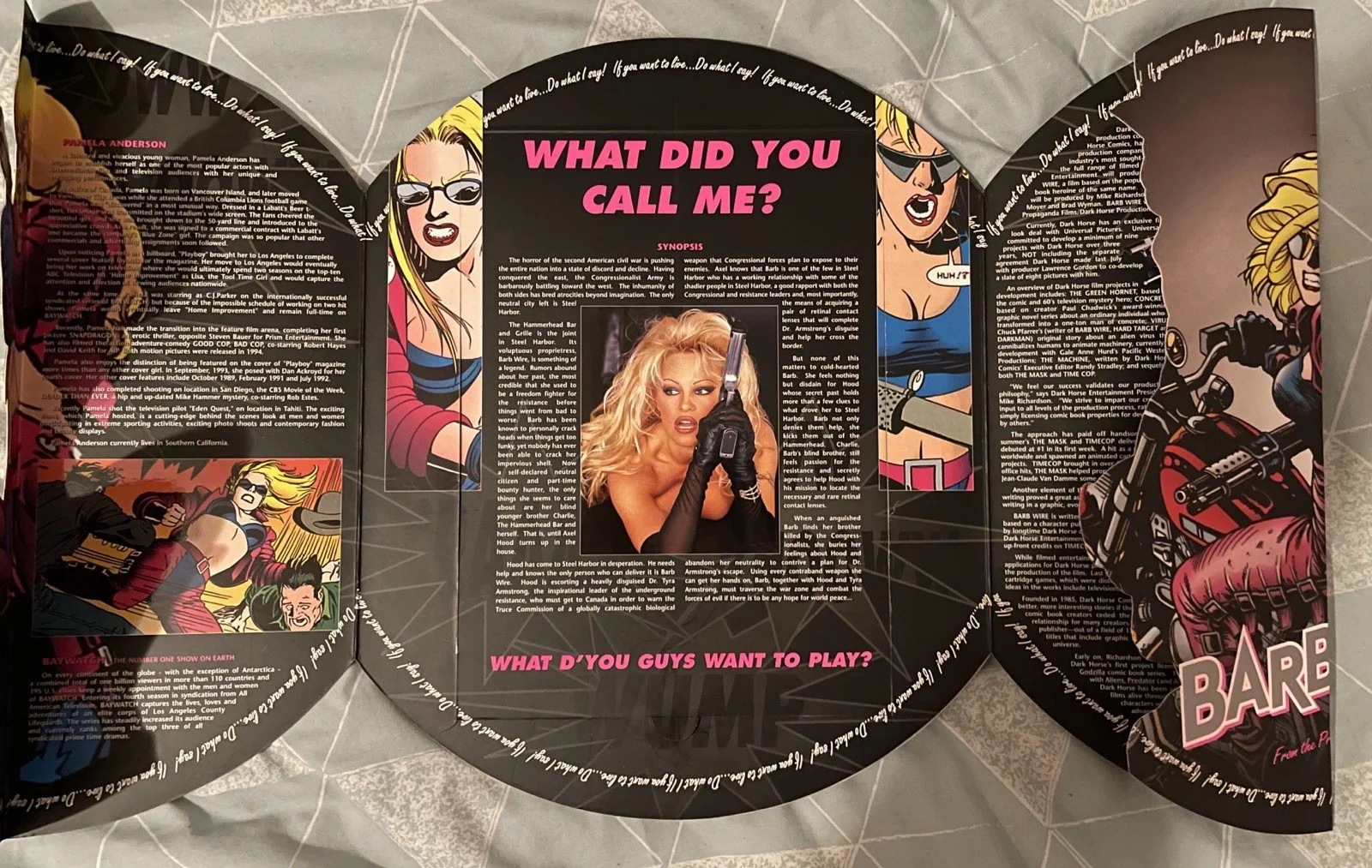 Barb Wire Pamela Anderson Cannes Film Festival Press Kit Release Pack Invite, изображение 2