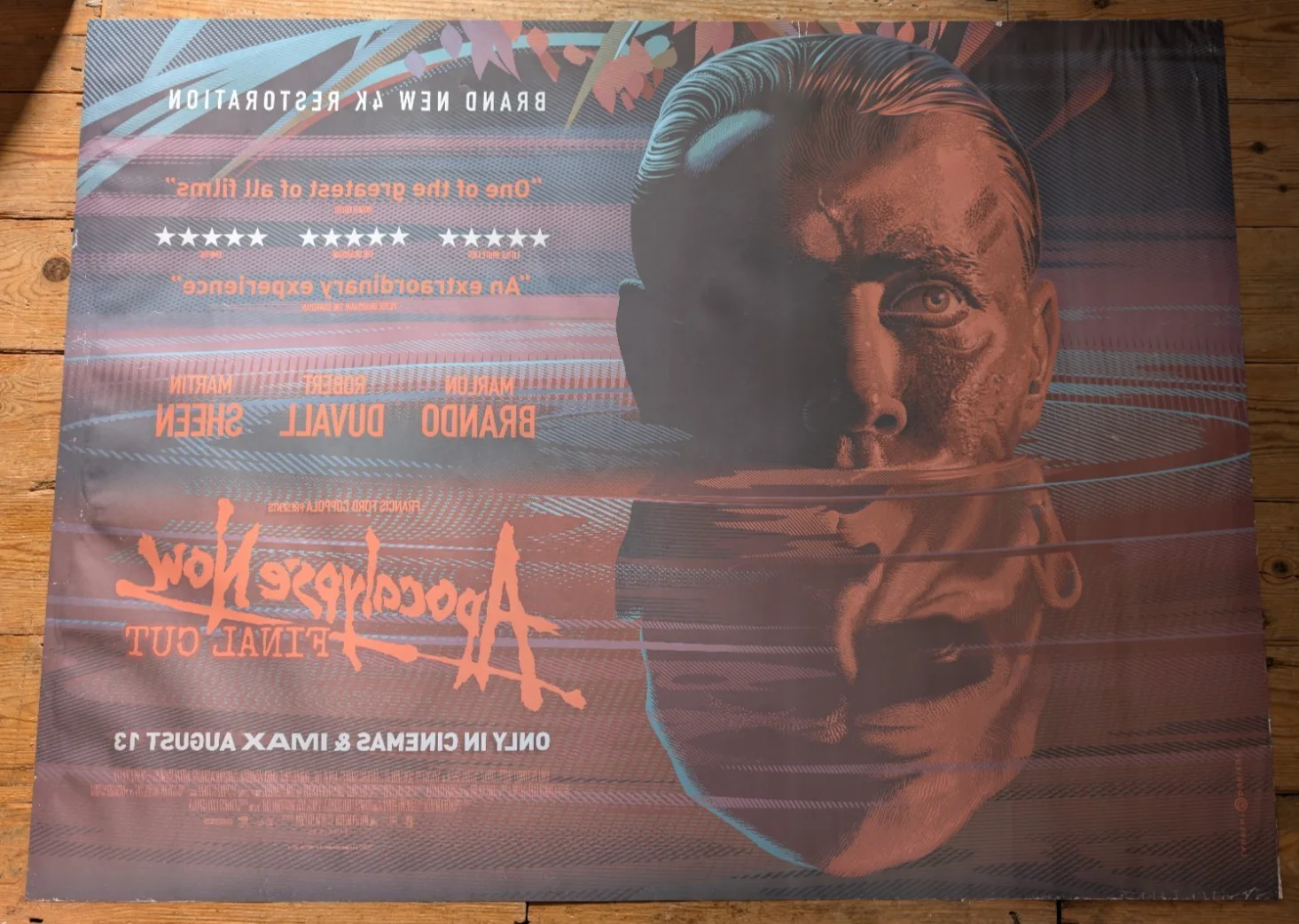 APOCALYPSE NOW UK Quad Poster 30x40 Laurent Durieux 4K Restoration Double Sided, изображение 2