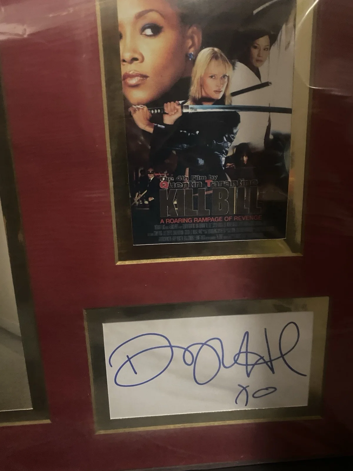 kill Bill autographed Movie Board, image 3