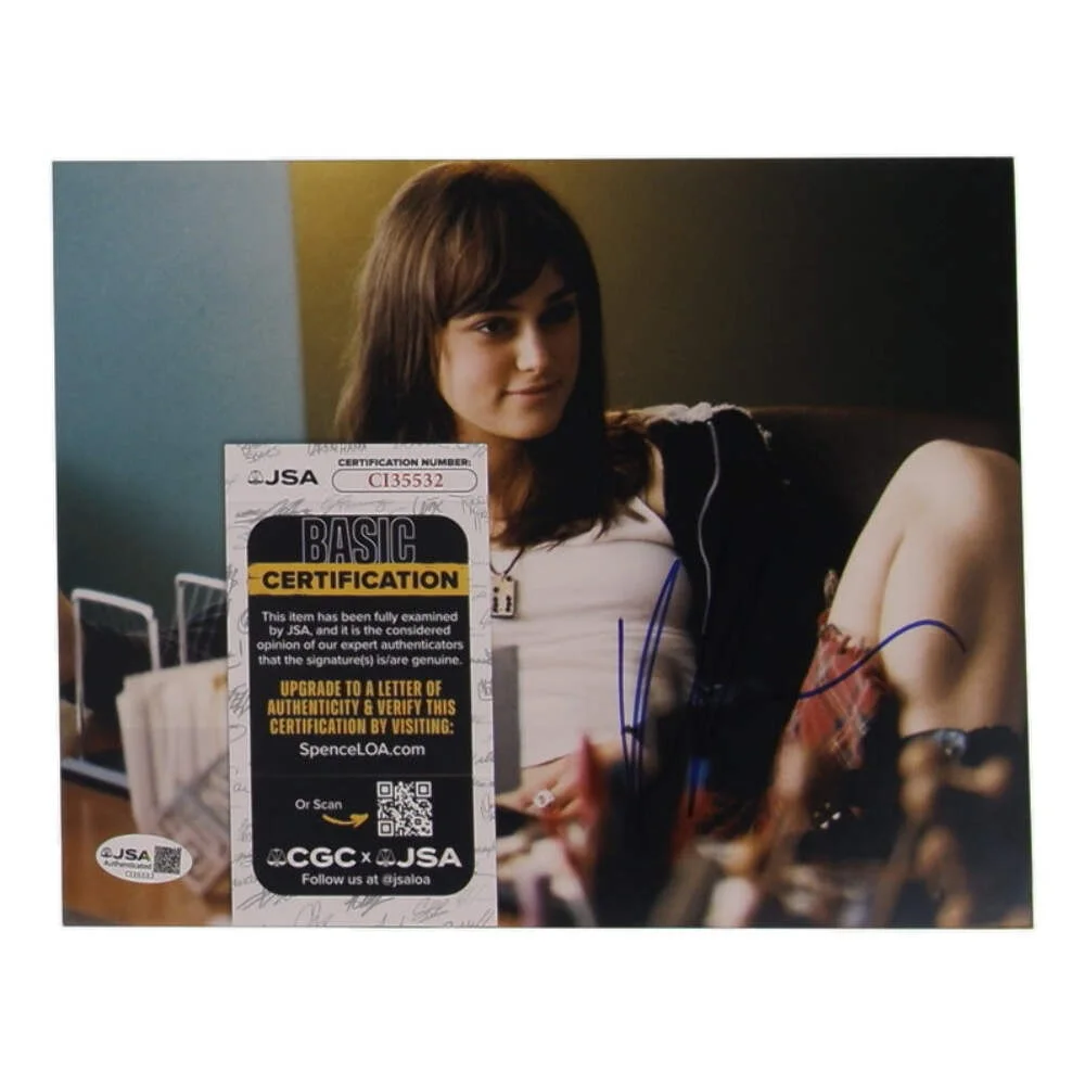 Keira Knightley — Keira Knightley Signed "Domino" 8x10 Photo (JSA) - Domino Harvey, изображение 2