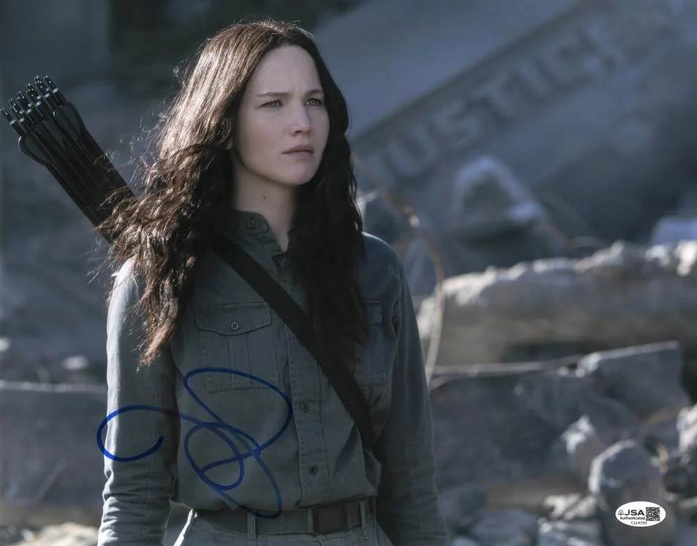 Jennifer Lawrence — Jennifer Lawrence Signed Autograph 11x14 Photo Katniss The Hunger Games JSA COA