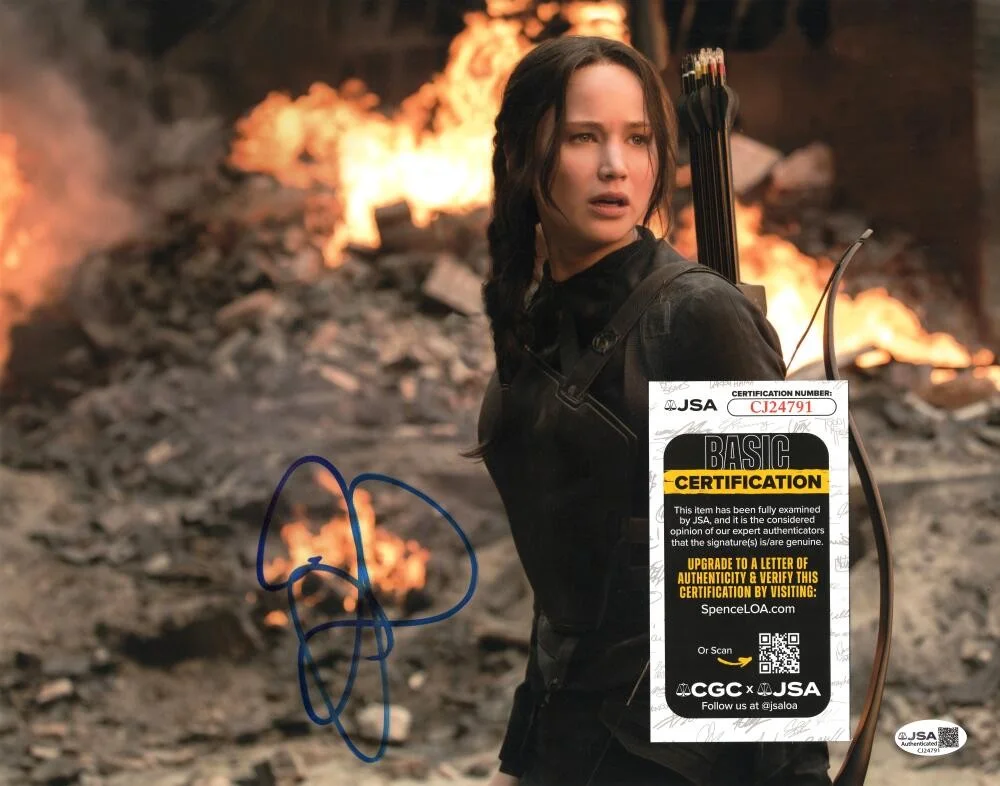 Jennifer Lawrence — Jennifer Lawrence Signed Autograph 11x14 Photo - Young Katniss Everdeen JSA COA, image 2