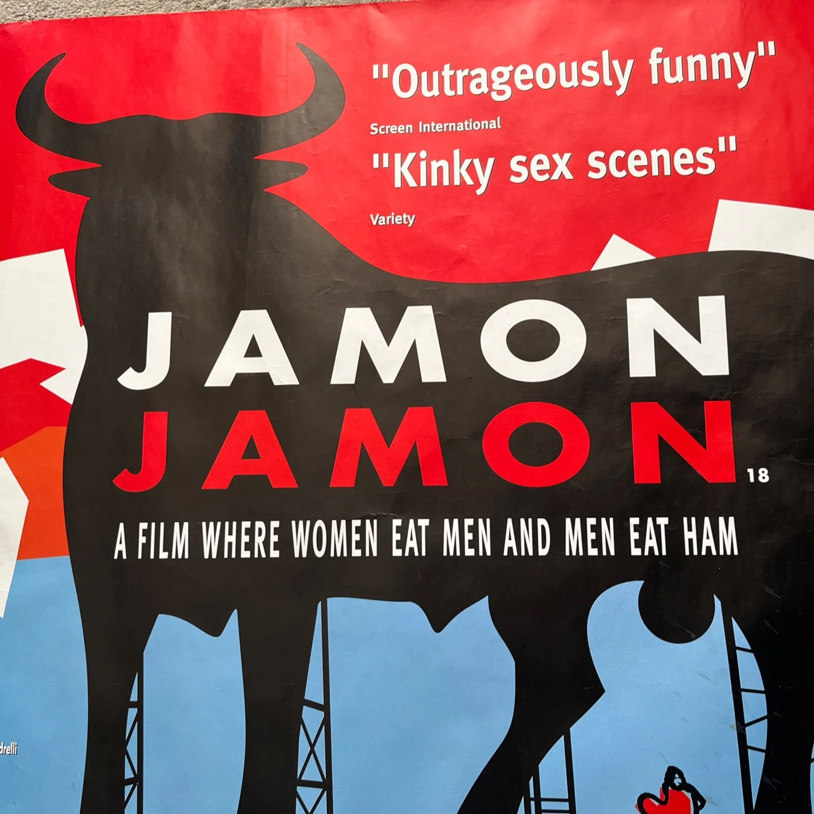 JAMON JAMON (1992) rare original UK quad poster, small print run !, image 2