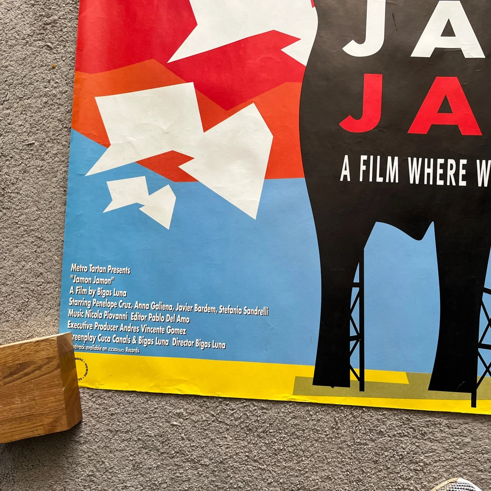JAMON JAMON (1992) rare original UK quad poster, small print run !, image 4