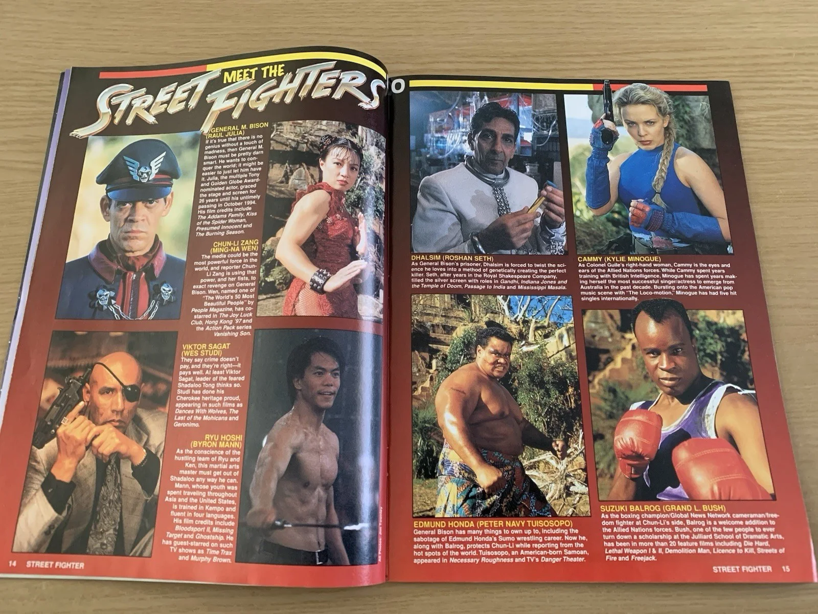 Street Fighter Official Movie Magazine Vintage 1994 Van Damme With Poster VGC, изображение 3