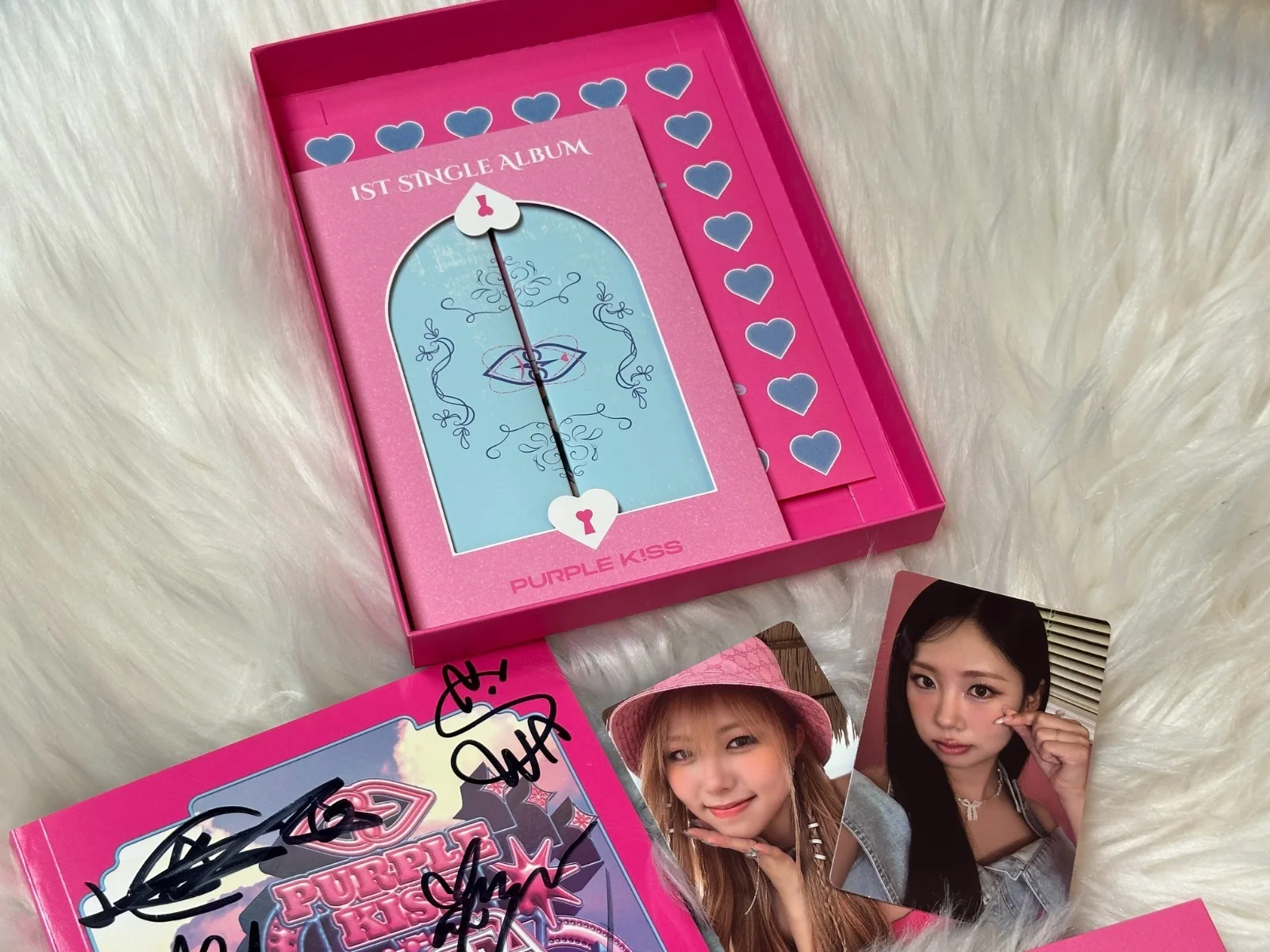 PURPLE KISS - ALL MEMBER Autograph(Signed) PROMO ALBUM KPOP, изображение 2