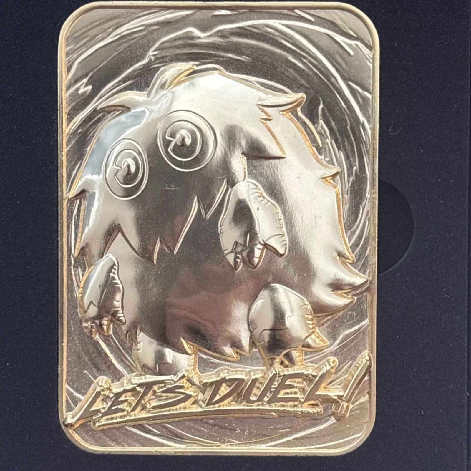 Yu-Gi-Oh Kuriboh 24k Gold Plated Replica Card Limited Edition, изображение 3