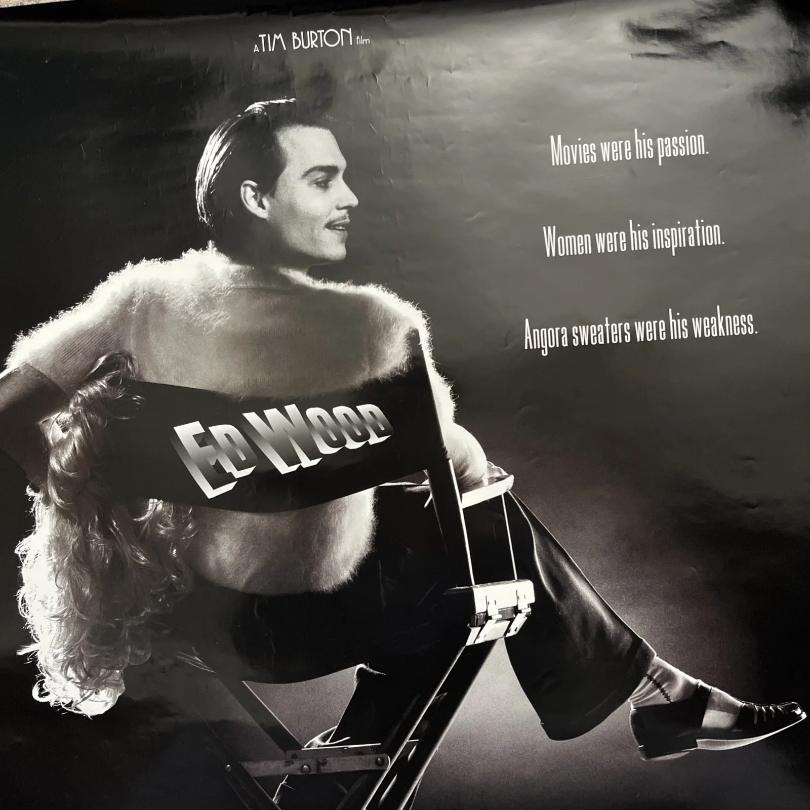 ED WOOD Original One Sheet - 1994 - Tim Burton, image 2
