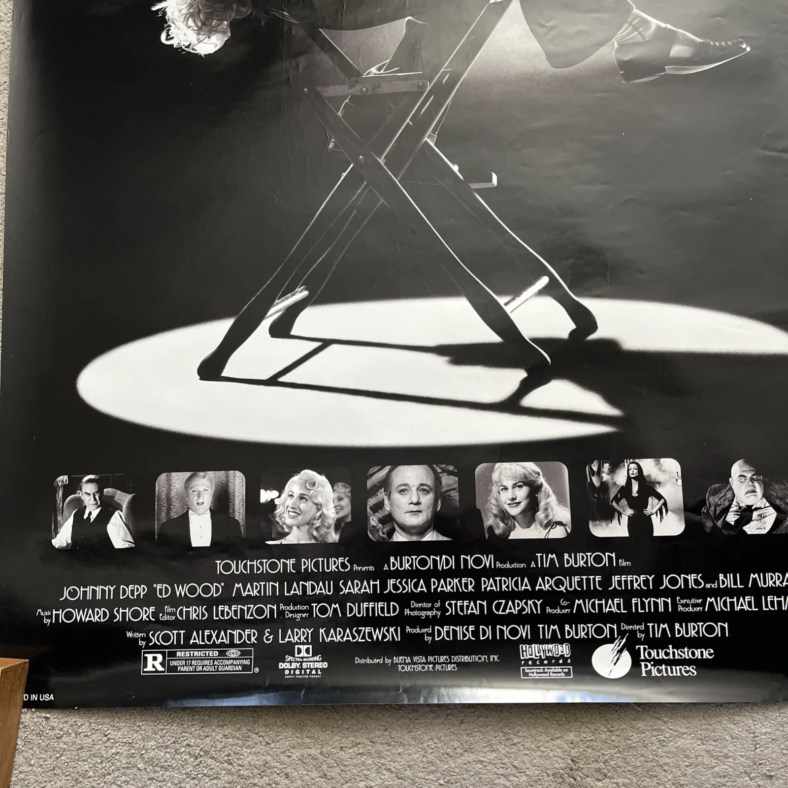 ED WOOD Original One Sheet - 1994 - Tim Burton, image 3
