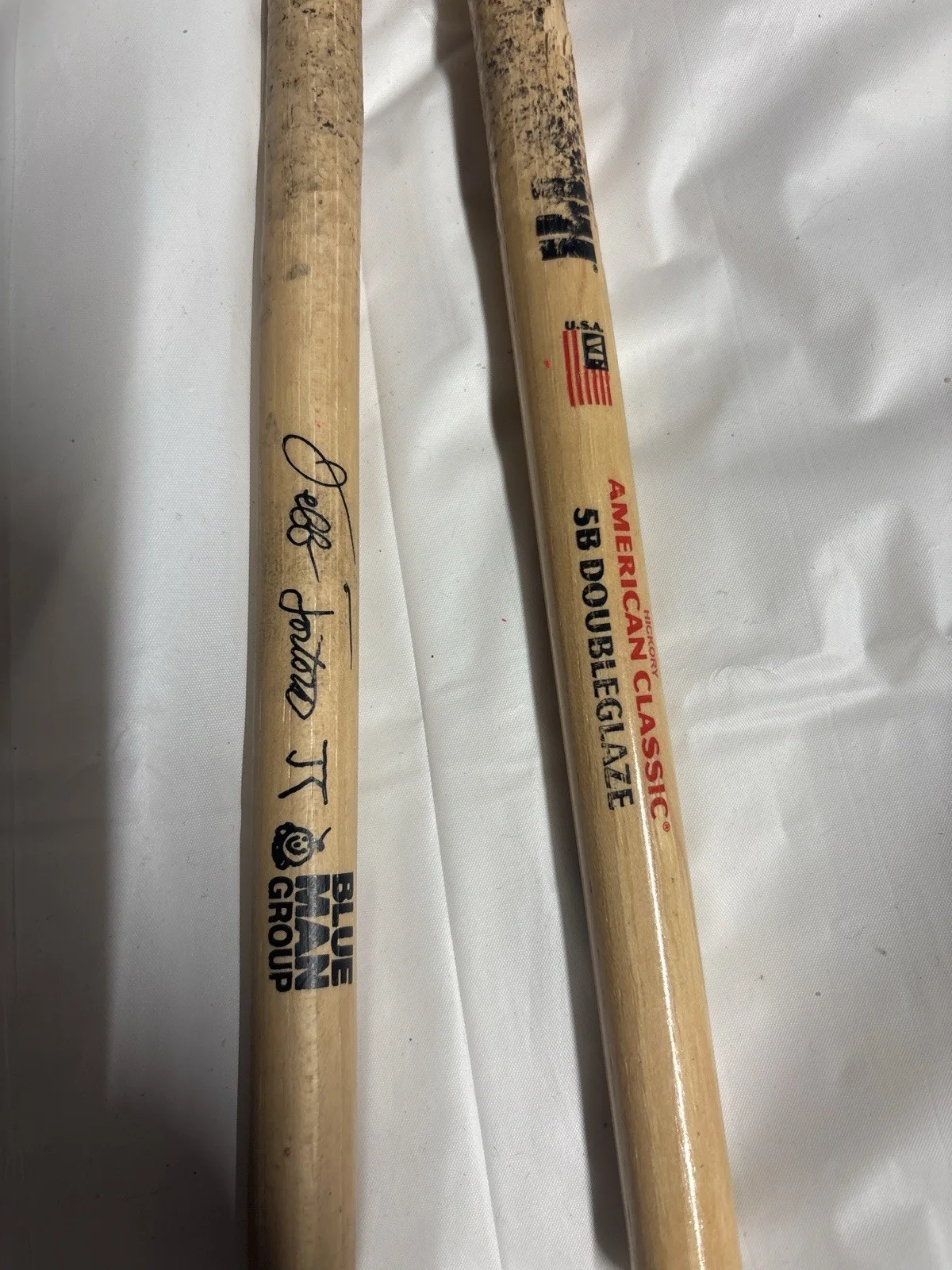 Blue Man Group Signed Drumsticks Rob Torres Autographed Vic Firth 5B By l In K, image 2