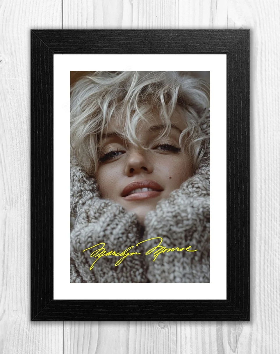 Marilyn Monroe 44 A4 signed mounted photograph picture poster. Choice of frame., image 2