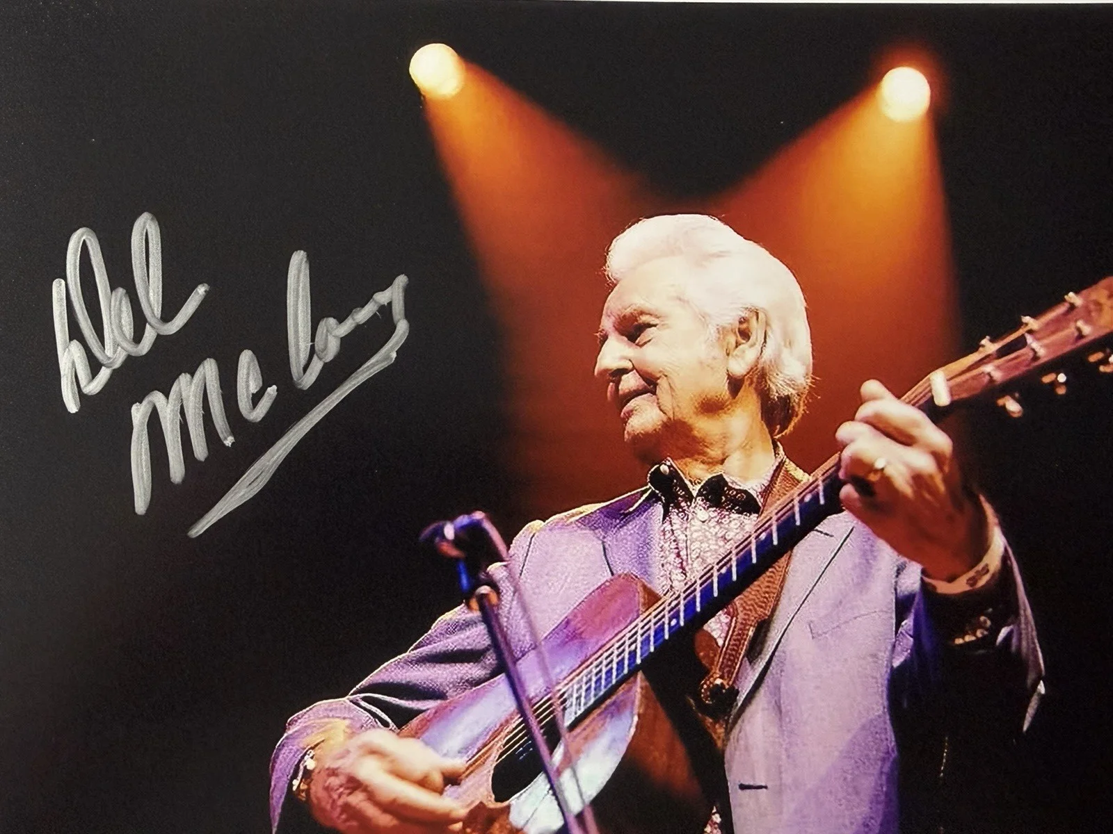Del McCoury Signed 8x10 Photo Beckett BAS COA BR93735 Bluegrass Autograph, изображение 3