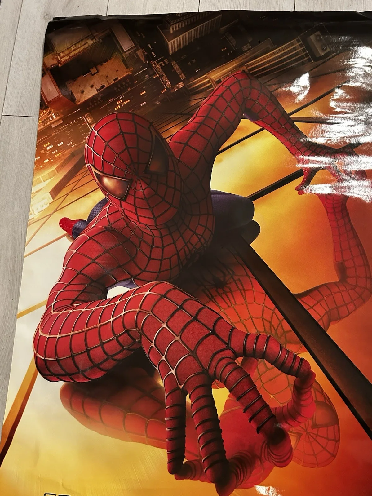 2001 Spider Man Double Sided Teaser Movie Poster 27” X 40”, image 2