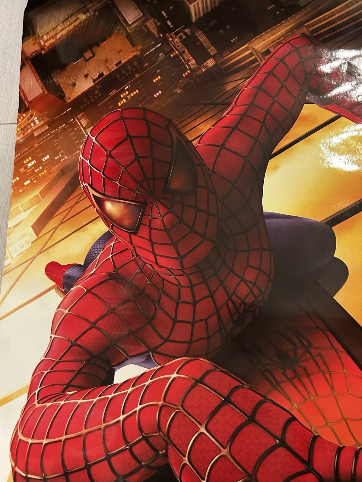 2001 Spider Man Double Sided Teaser Movie Poster 27” X 40”, image 3