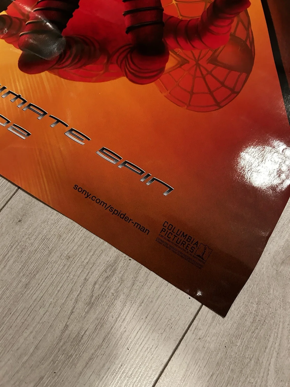 2001 Spider Man Double Sided Teaser Movie Poster 27” X 40”, image 4