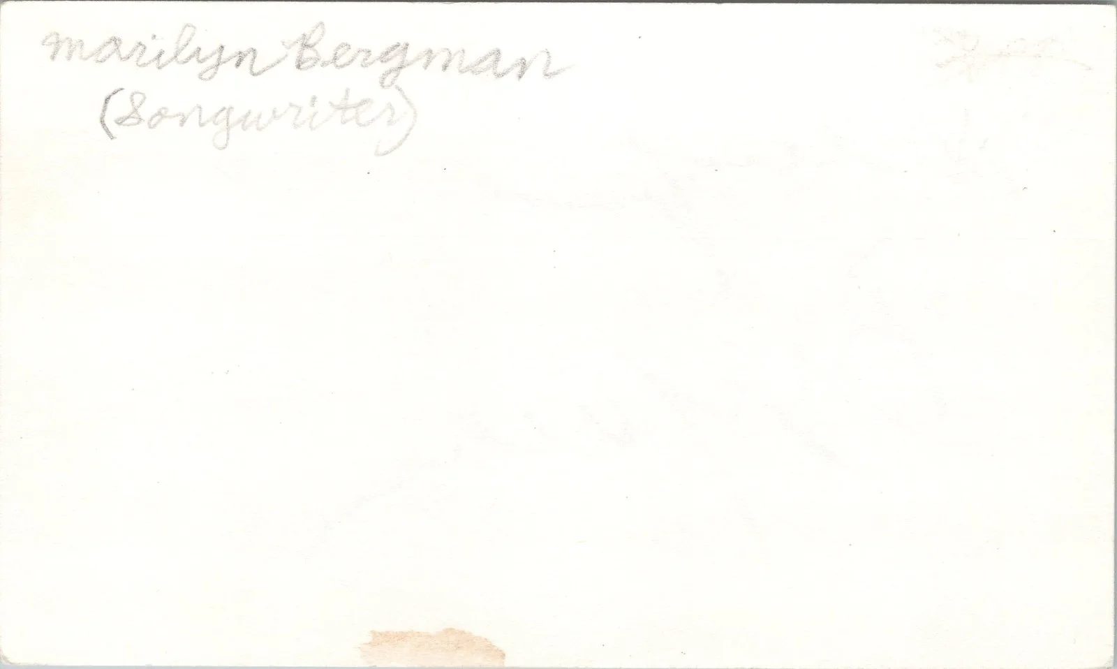 Marilyn Bergman — Marilyn Bergman Signed 3x5 Index Card Songwriter Autographed, изображение 2