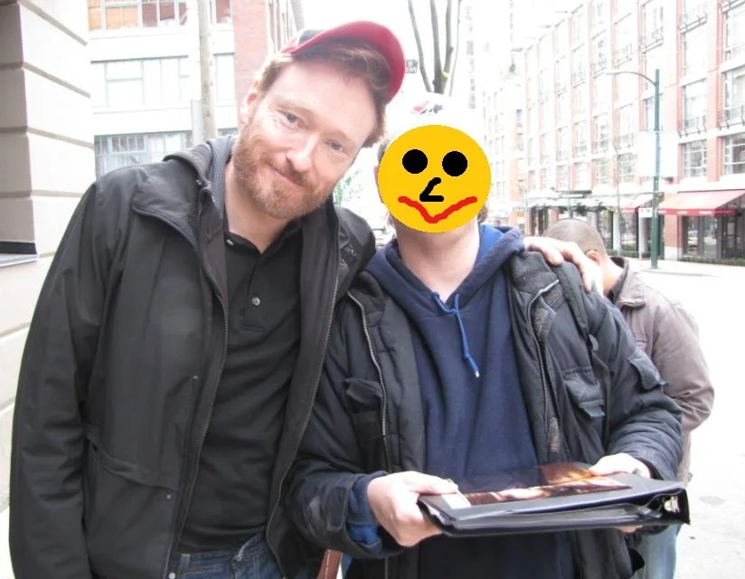 Cory Monteith — Conan O'Brien signed 8x10 promo photo autographed Late Night Tonight Show host, image 2