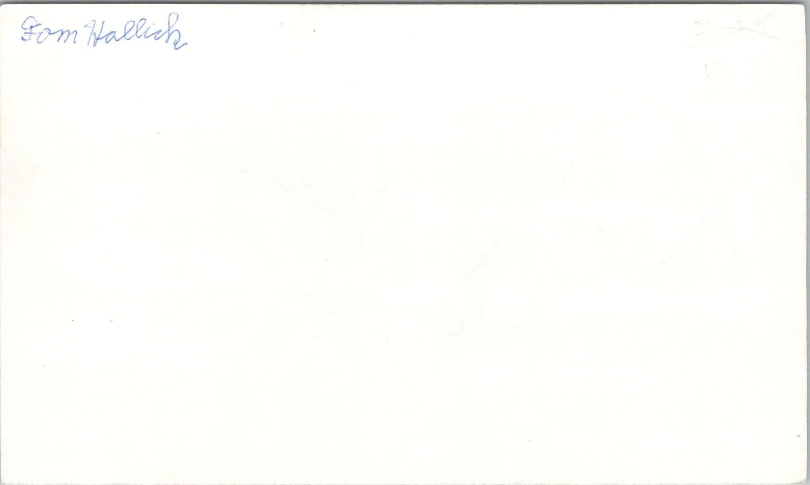 Tom Hallick — Tom Hallick Signed 3x5 Index Card The Young And The Restless Autographed, image 2