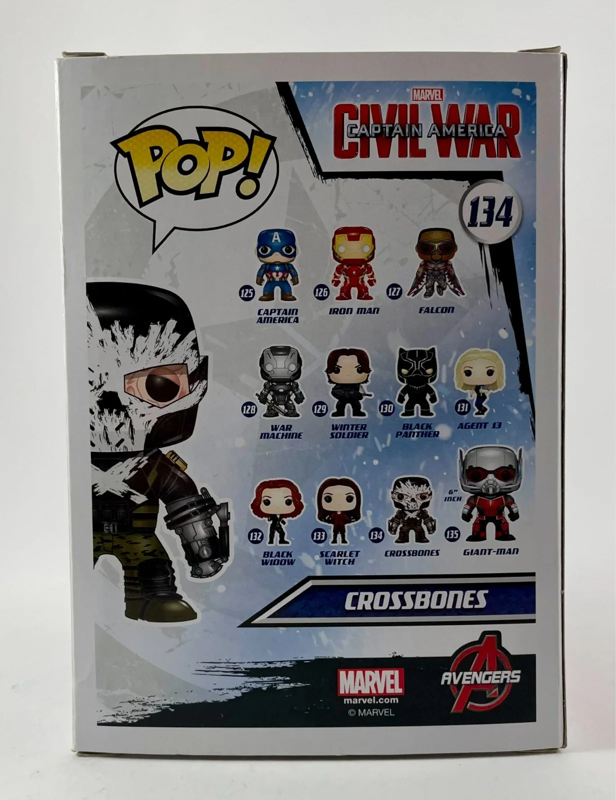 Frank Grillo — Frank Grillo Signed Marvel Civil War Crossbones Funko POP! Vinyl 134 MCU JSA COA, image 5