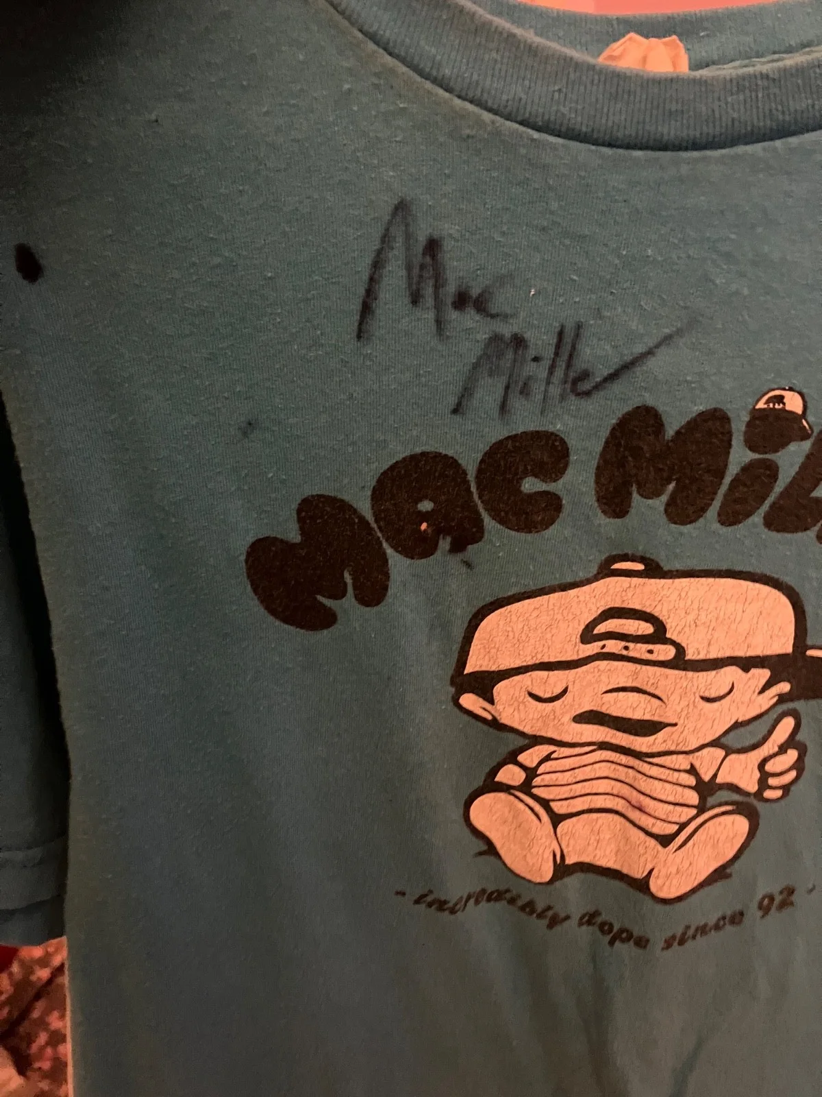 Autographed Mac Miller shirt, image 4