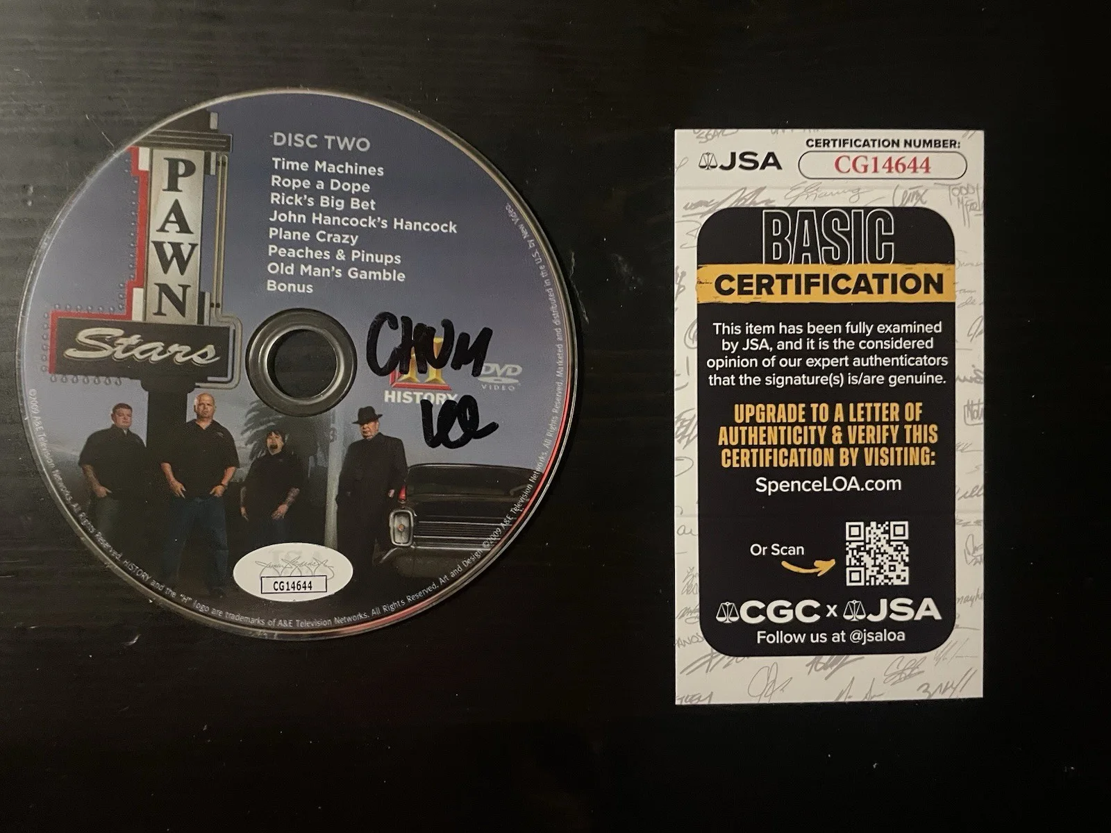 Chumlee — Chumlee Signed Pawn Stars Season 2 DVD Autographed JSA COA
