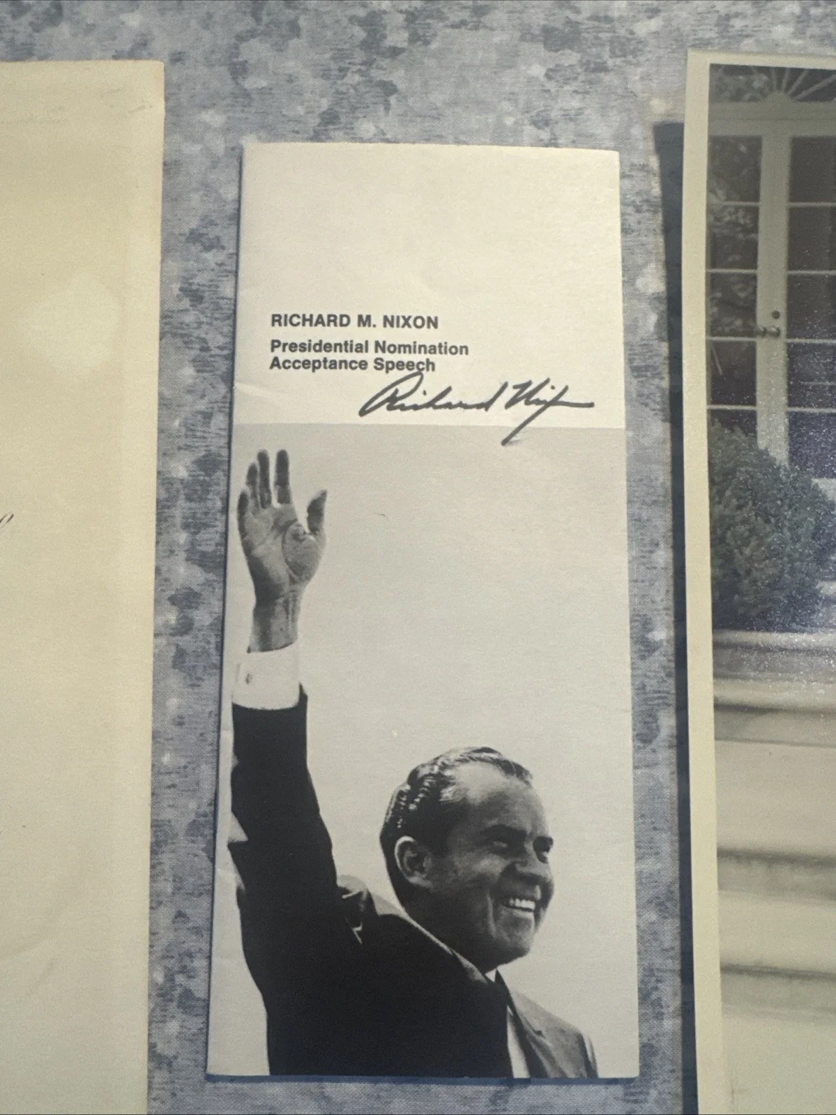 Autographed Richard Nixon Presidential Nomination Acceptance Speech & Invitation, image 3