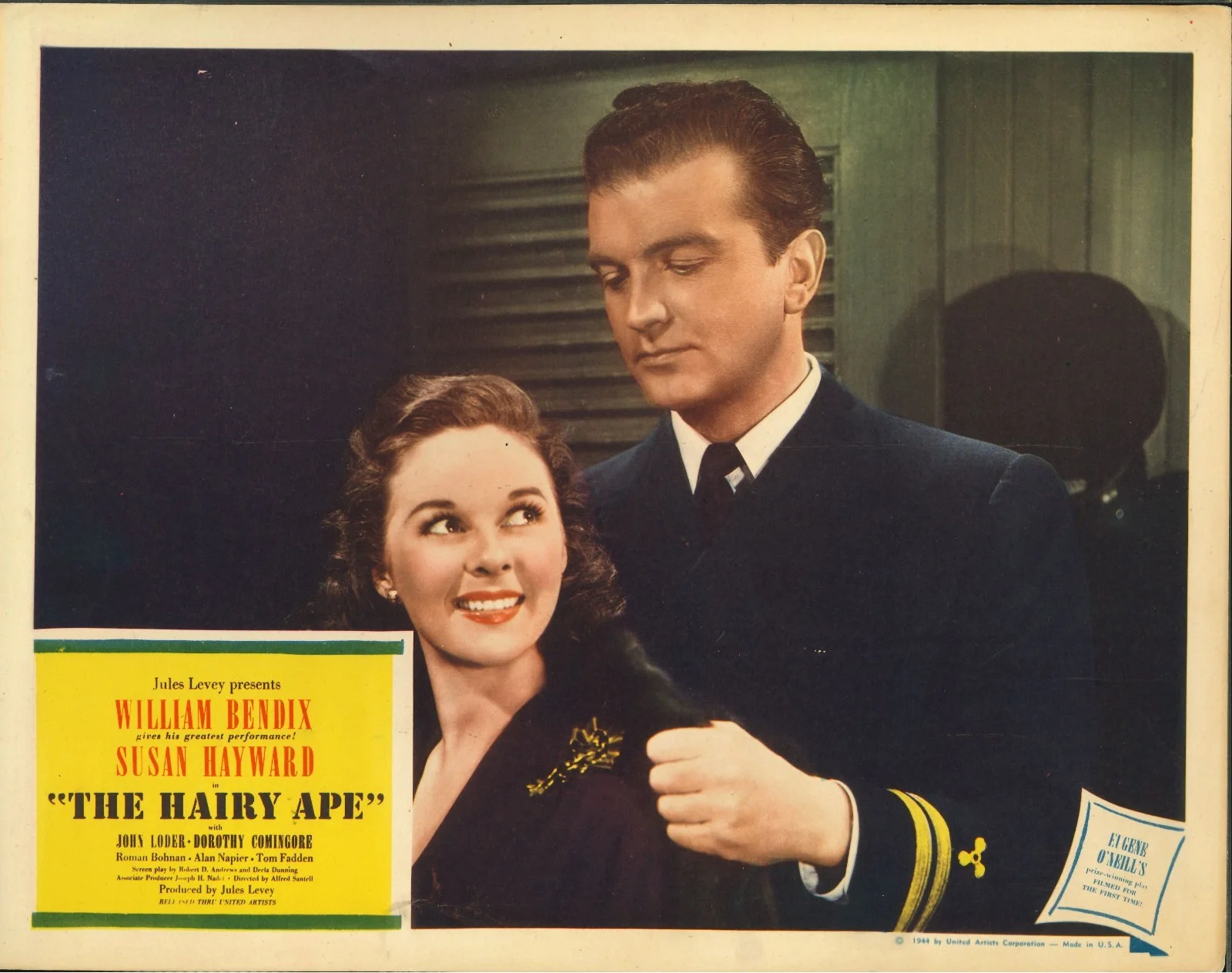 The Hairy Ape 3x ORIGINAL US Lobby Cards Susan Hayward Eugene O'Neill 1944, изображение 4
