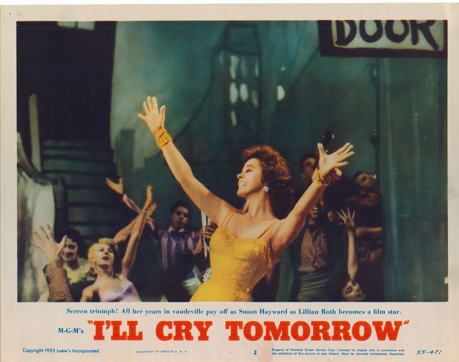 I'll Cry Tomorrow 3x ORIGINAL US Lobby Cards Susan Hayward 1955, image 3