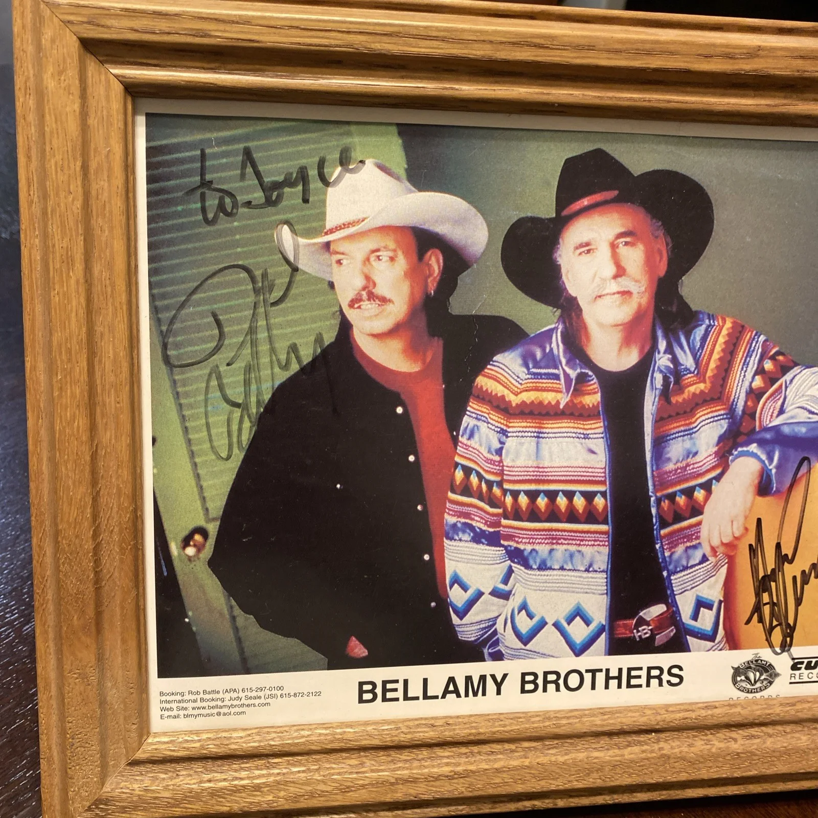 THE BELLAMY BROTHERS SIGNED PHOTO AUTOGRAPHED, image 4